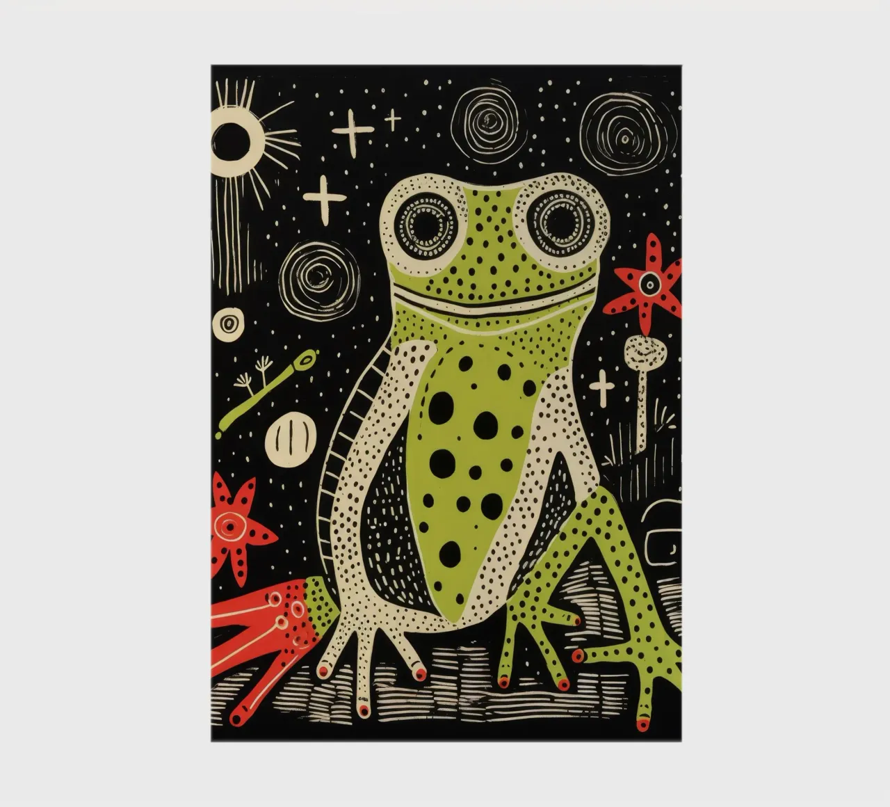 Green Newt 3 notebook by Minimal Animal Art