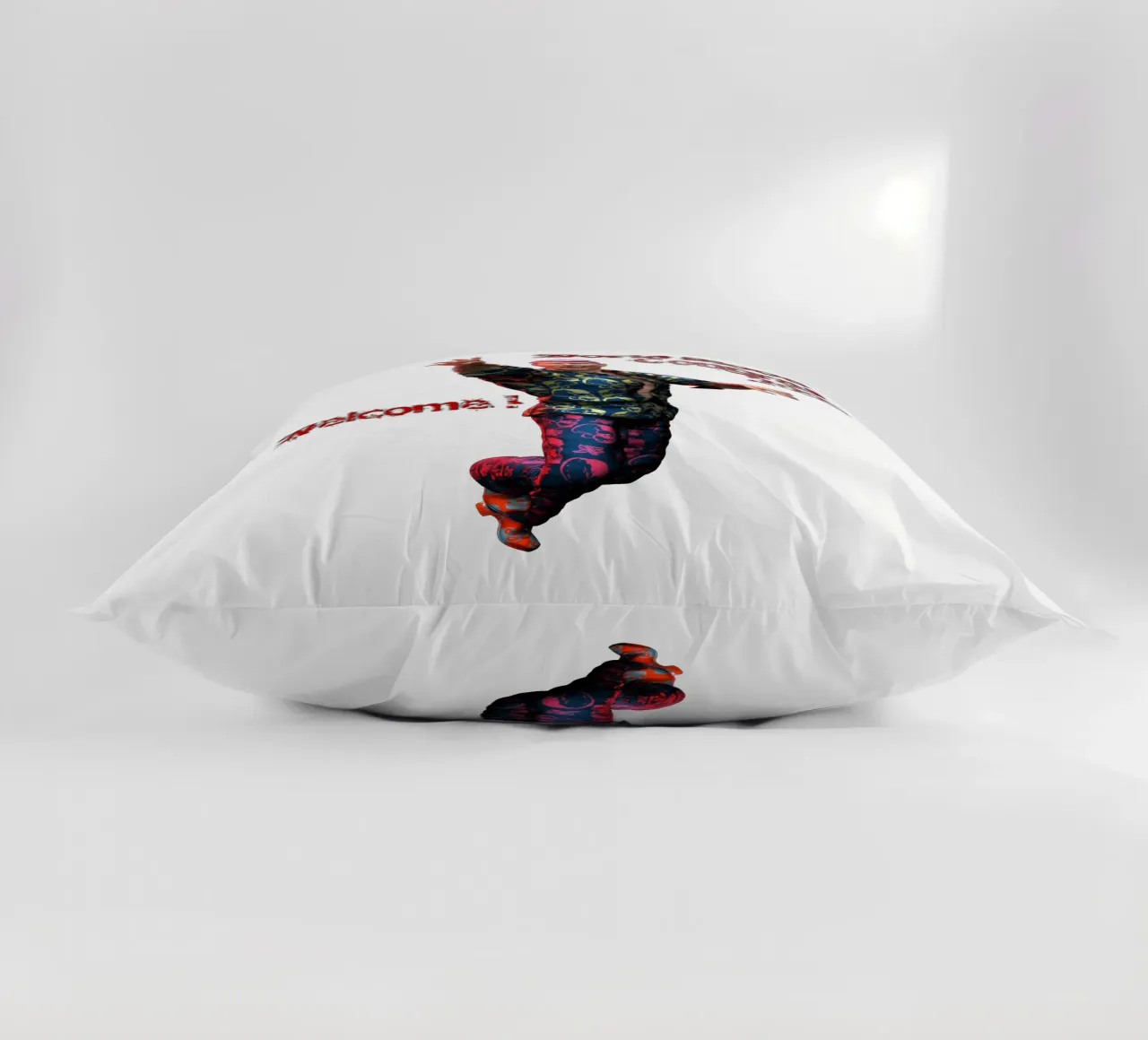 Sympathy For The Devil decorative cushion by the-witcher
