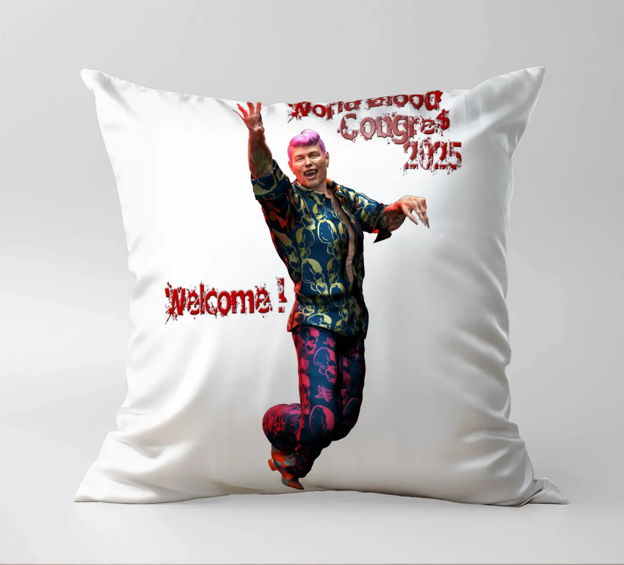 Sympathy For The Devil decorative cushion by the-witcher