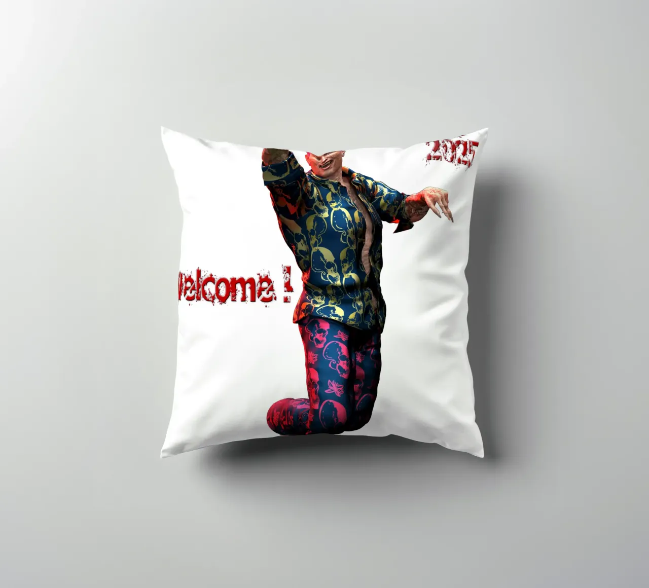 Sympathy For The Devil decorative cushion by the-witcher