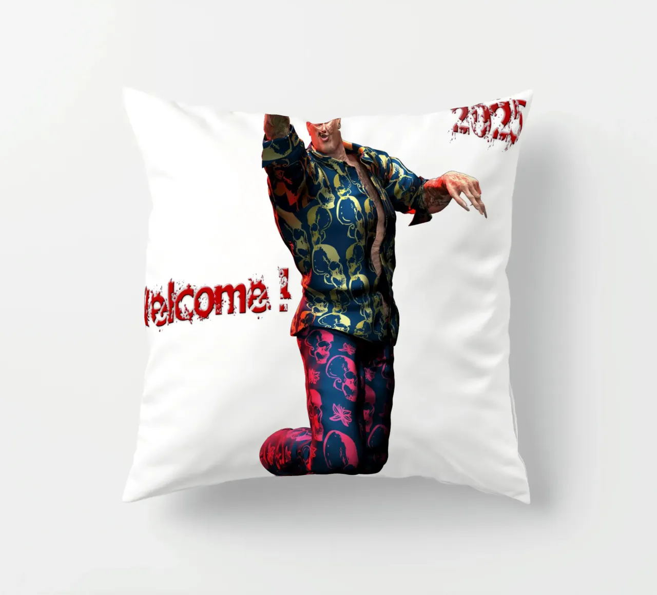 Sympathy For The Devil decorative cushion by the-witcher