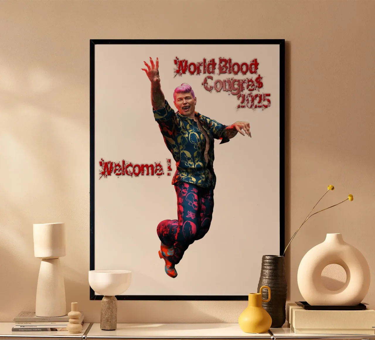 Simpatia per il diavolo poster con telaio in plastica da the-witcher