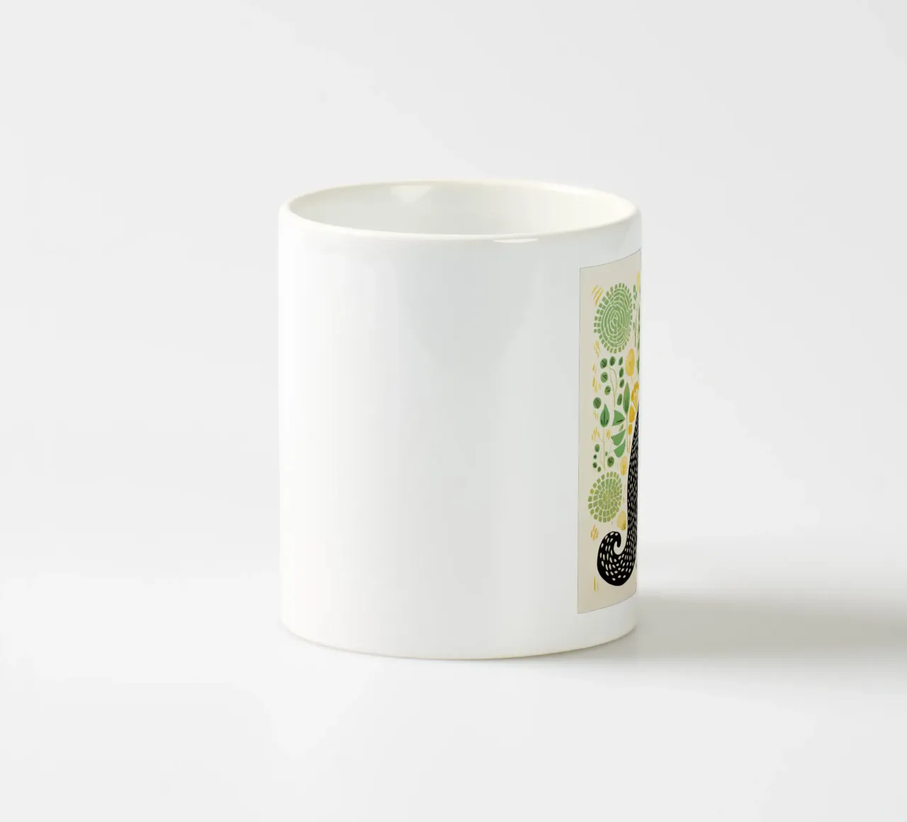 Furetto verde 1 tazza in ceramica da Minimal Animal Art