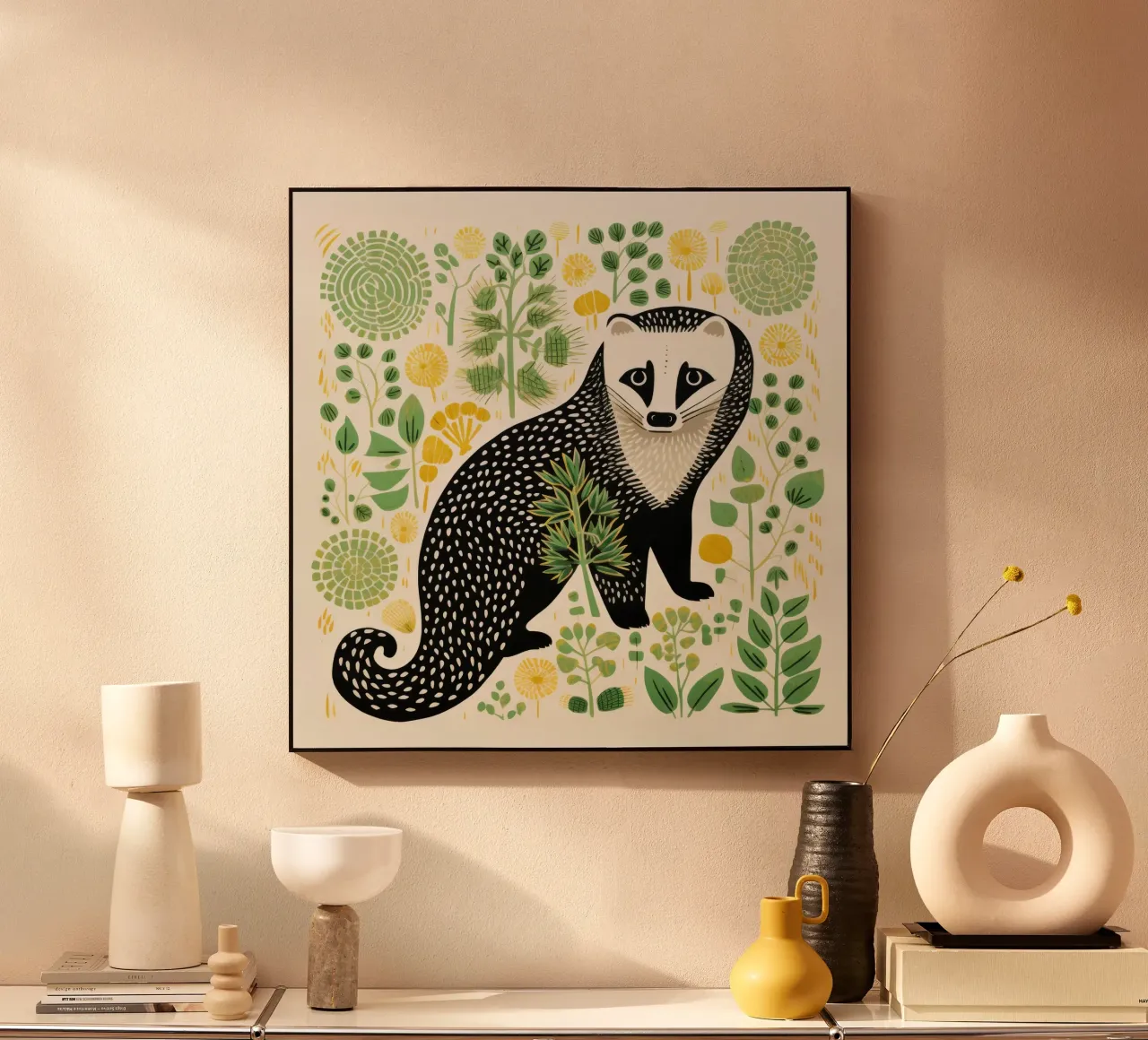 Furetto verde plexiglass da Minimal Animal Art