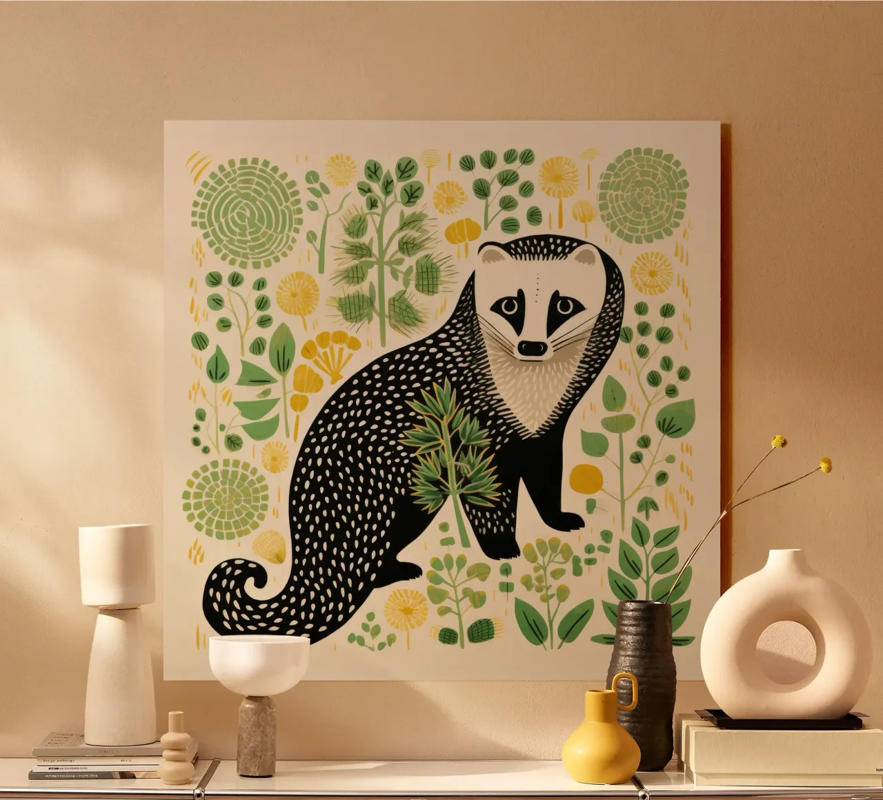 Furetto verde plexiglass da Minimal Animal Art