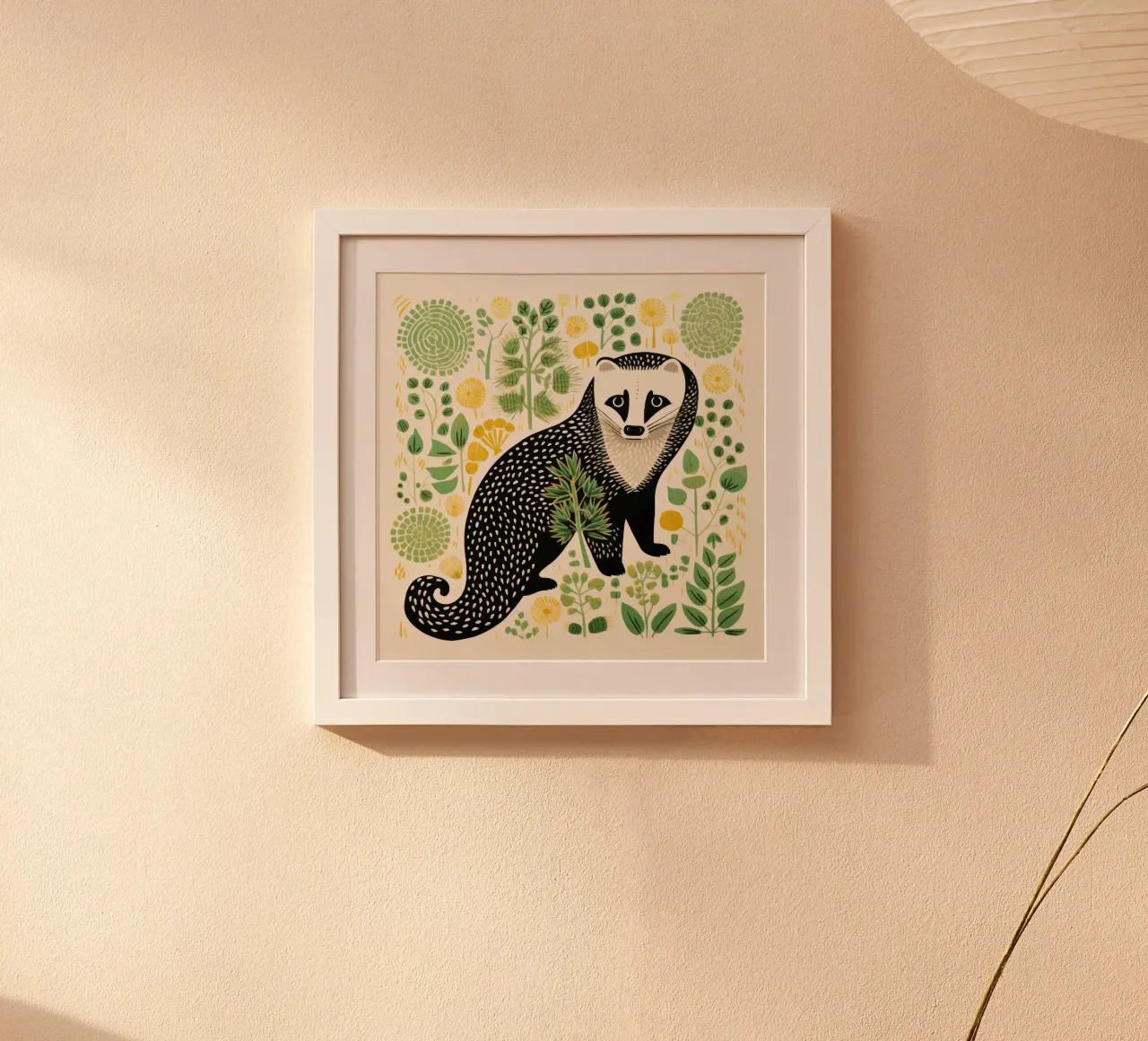 Green Ferret 1 hahnemühle by Minimal Animal Art