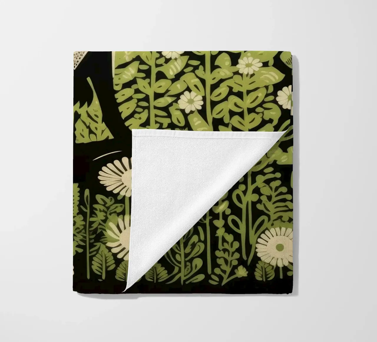 Furetto verde 2 telo mare da Minimal Animal Art