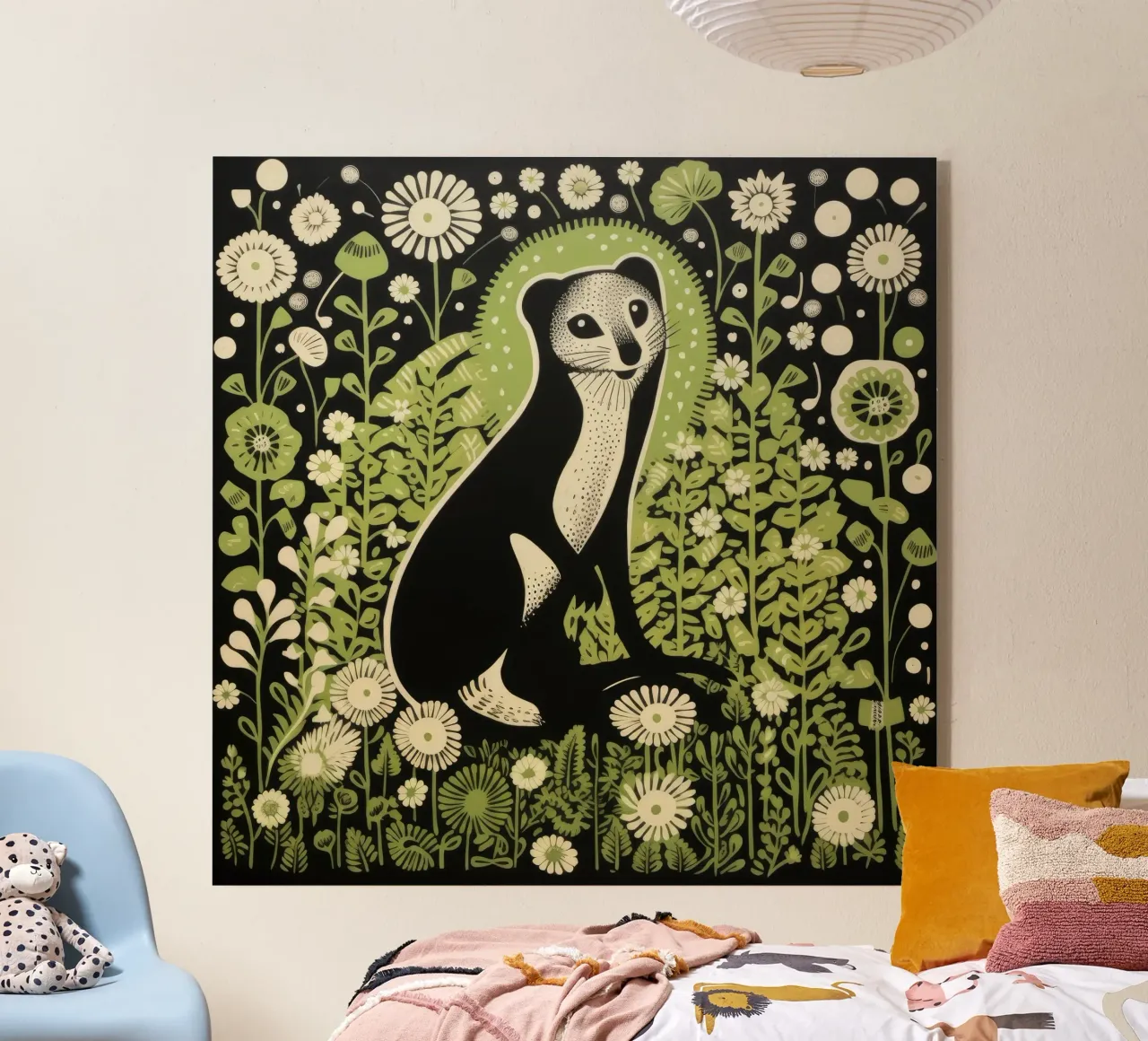 Furetto verde plexiglass da Minimal Animal Art