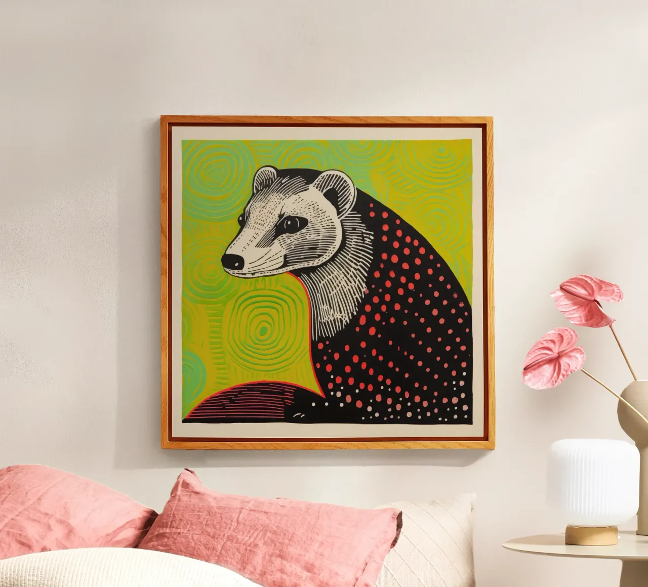 Furetto verde plexiglass da Minimal Animal Art