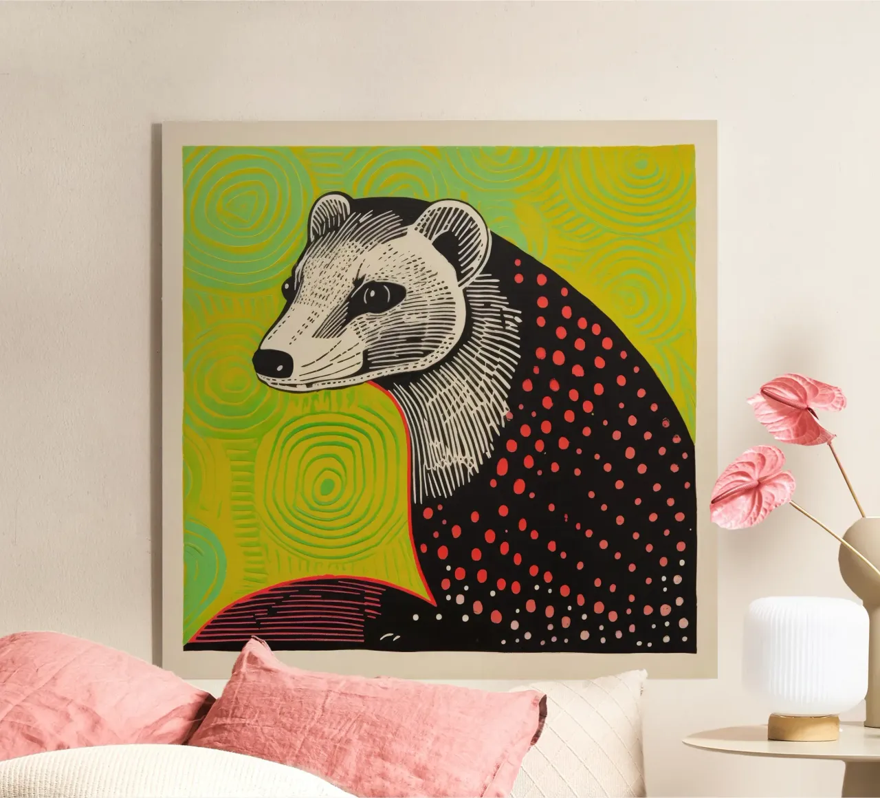 Furetto verde plexiglass da Minimal Animal Art