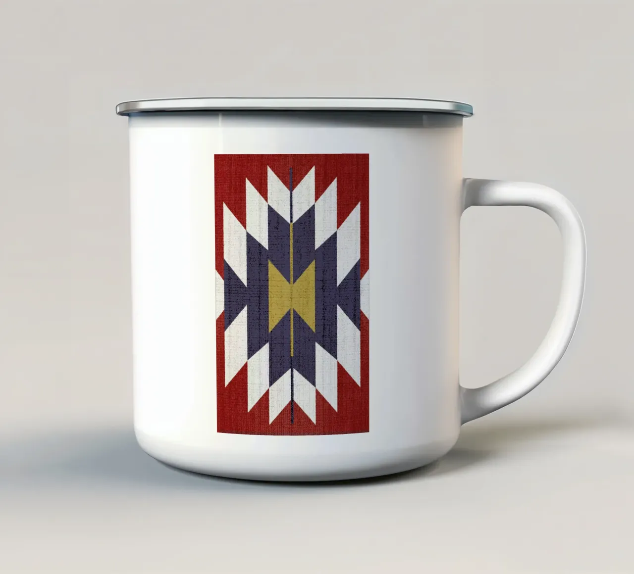 Print 89 Emaille Tasse von Lila x Lola