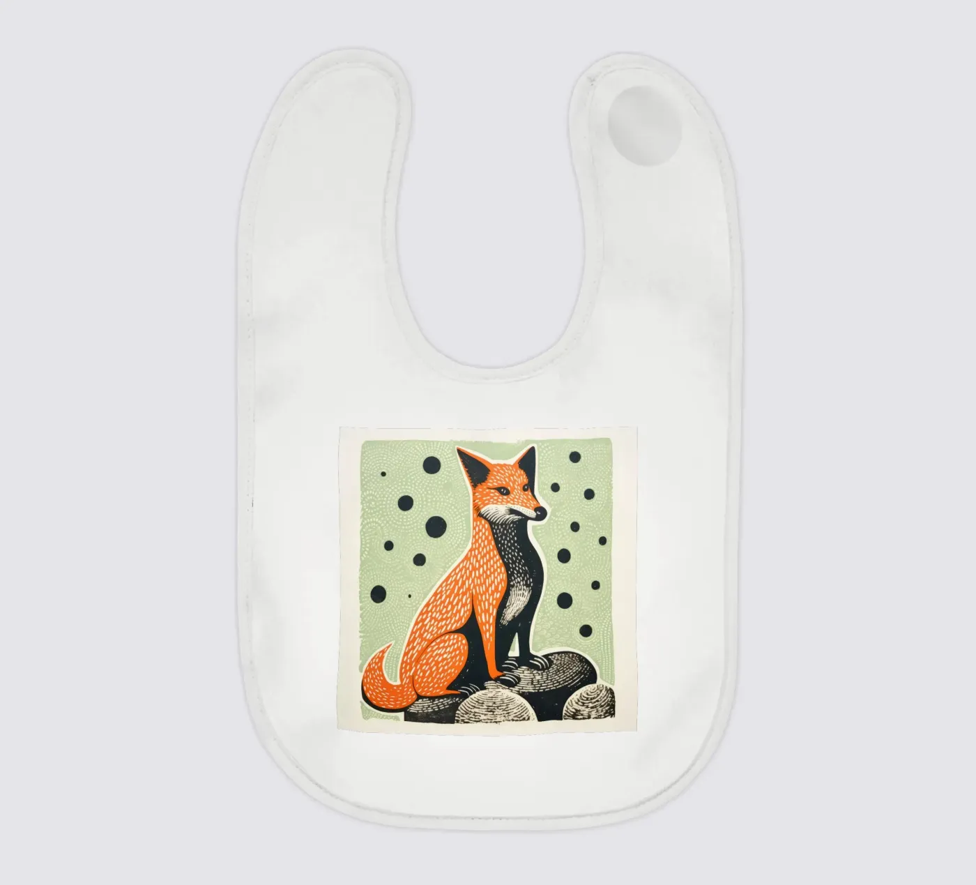 Green Fox bavaglino da Minimal Animal Art