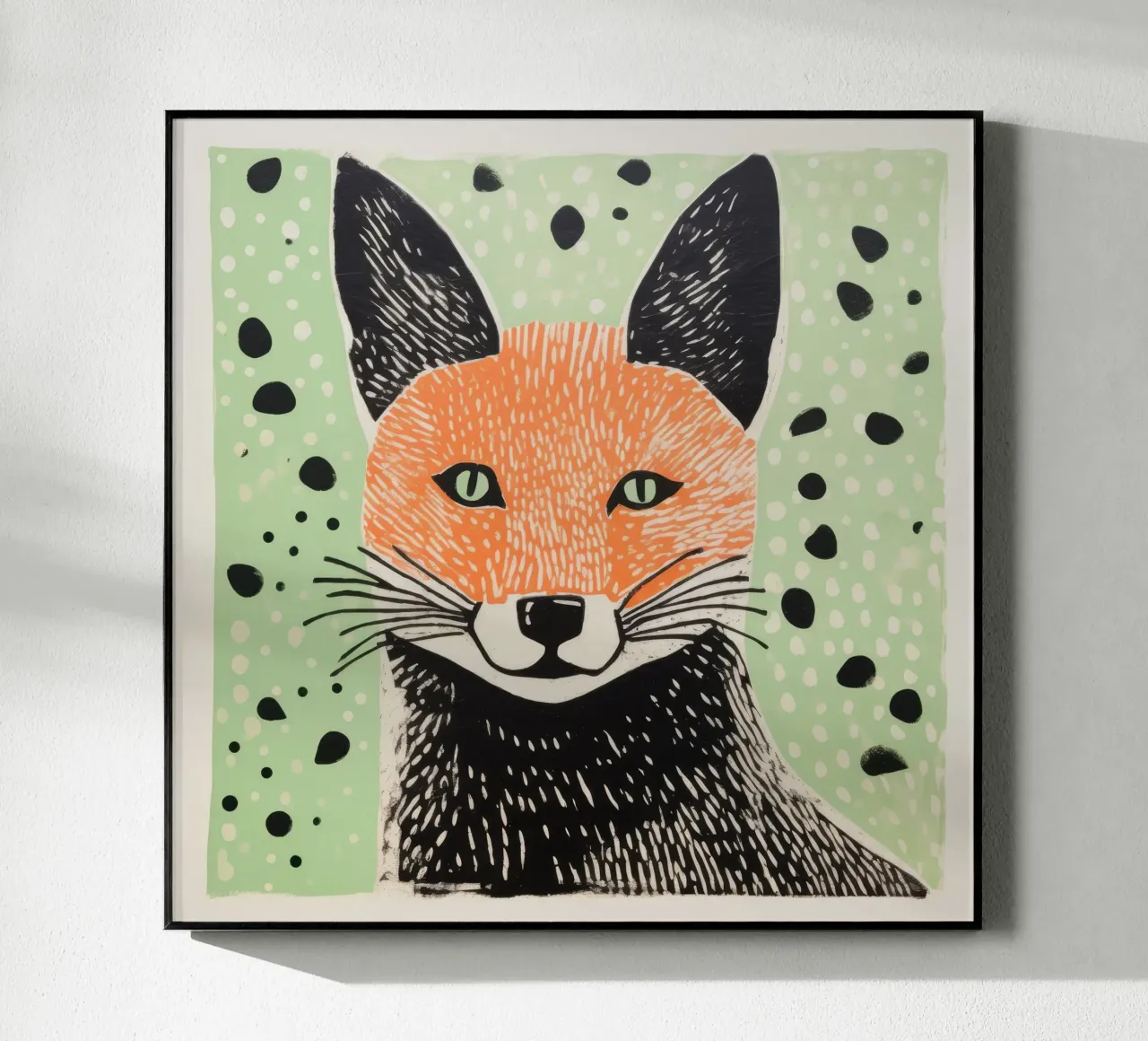 Volpe verde plexiglass da Minimal Animal Art