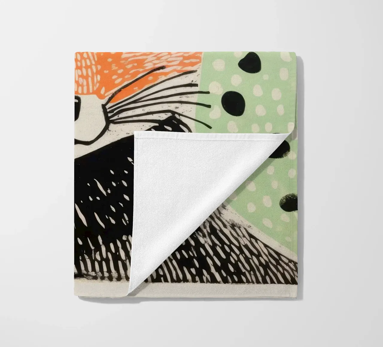 Volpe verde 2 telo mare da Minimal Animal Art
