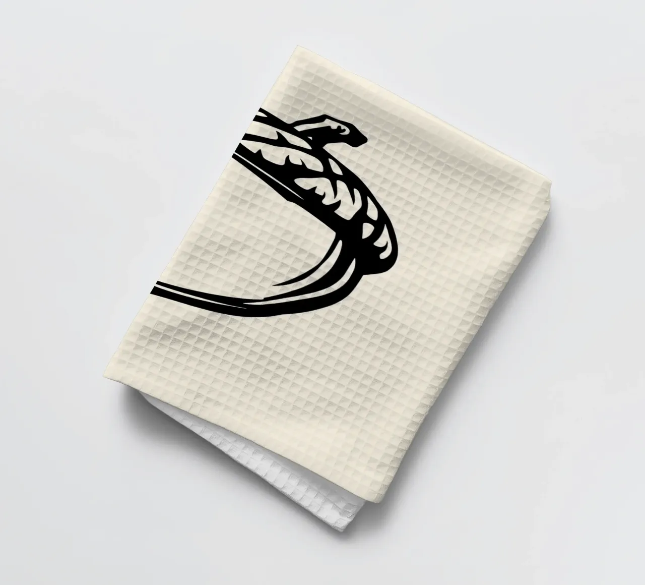Illustrazione dettagliata di una singola ghianda in bianco e nero canovaccio da cucina da DesignDoodle