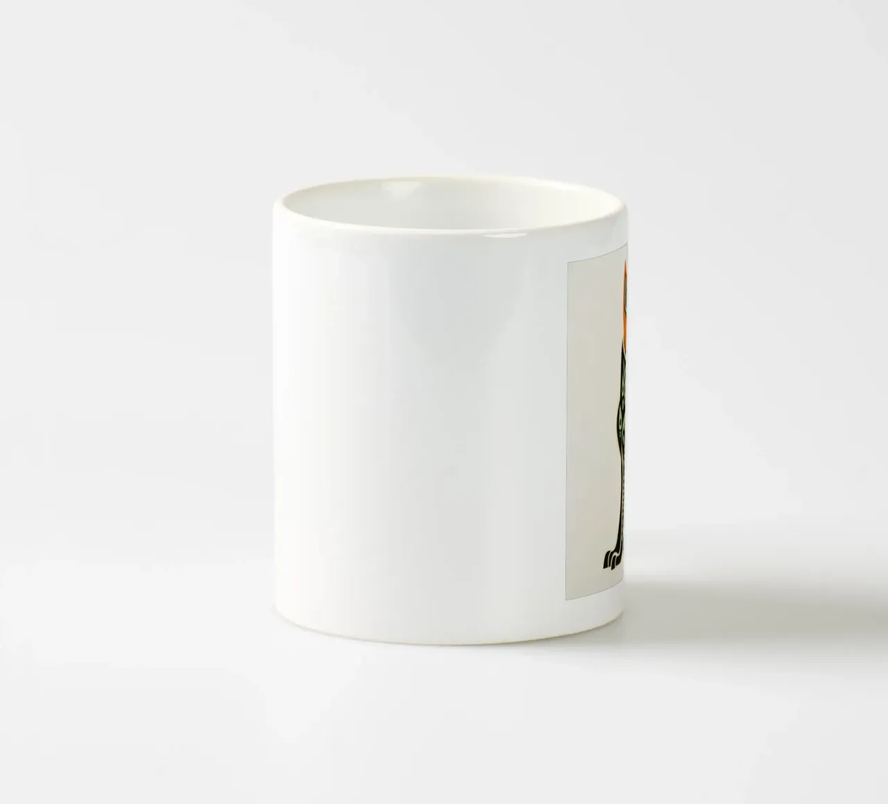 Volpe verde 3 tazza in ceramica da Minimal Animal Art