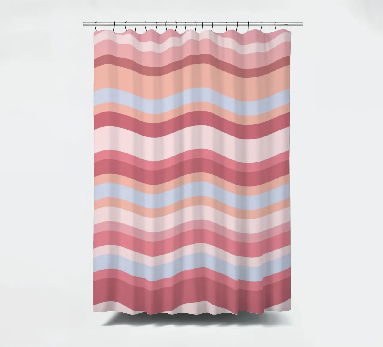 Groovy Red Pastell tenda da doccia da BAINAI