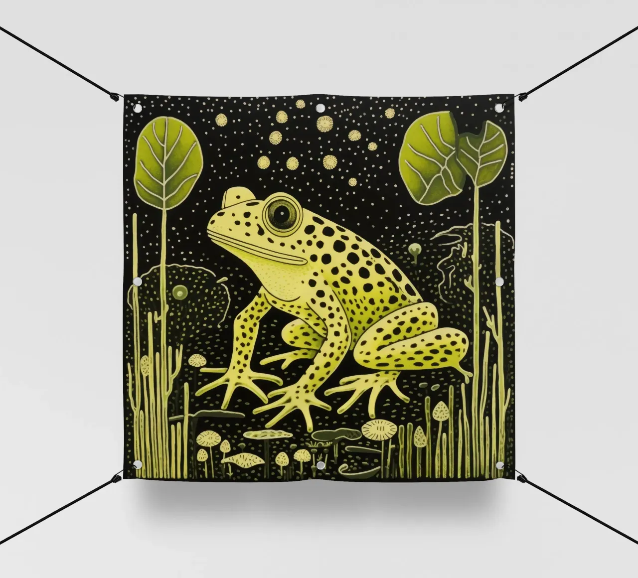 Rana verde 2 telo in pvc da Minimal Animal Art