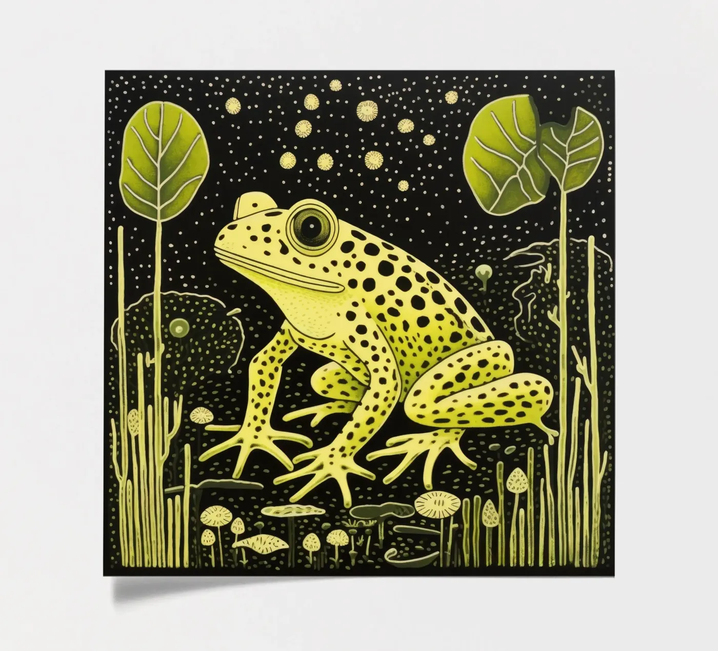 Green Frog sticker sheet by Minimal Animal Art