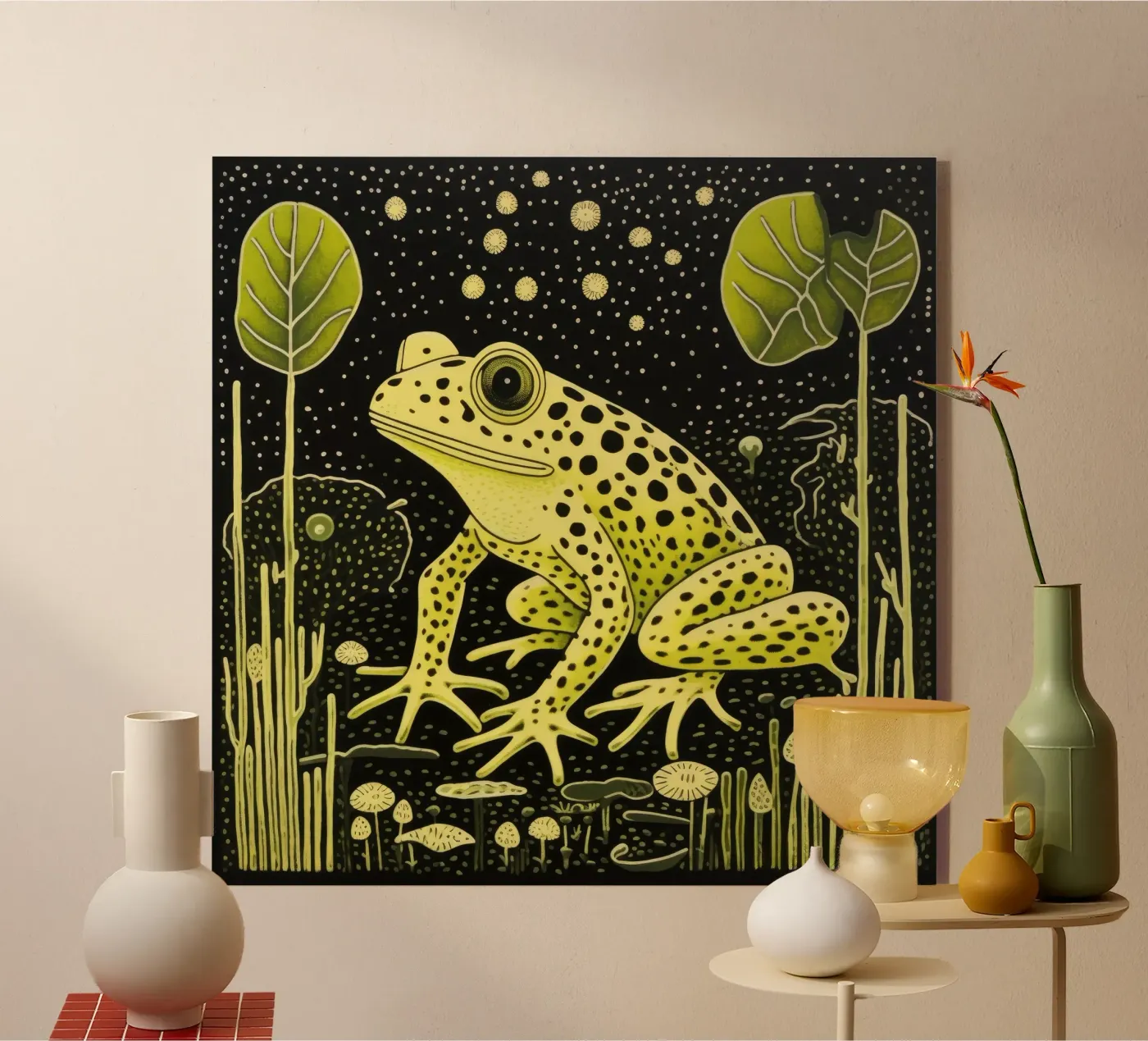 Green Frog plexiglass da Minimal Animal Art