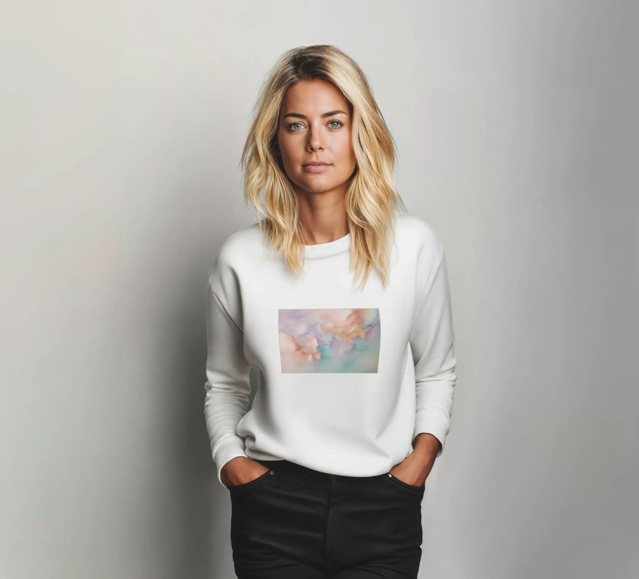 Pintura abstracta suave sudadera de Carinaprint