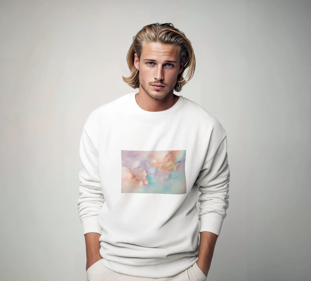 Pintura abstracta suave sudadera de Carinaprint