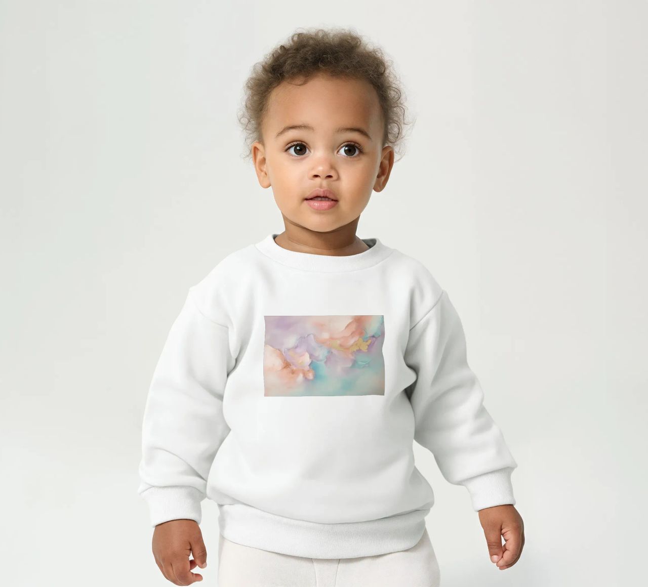 Pintura abstracta suave sudadera de bebé de Carinaprint