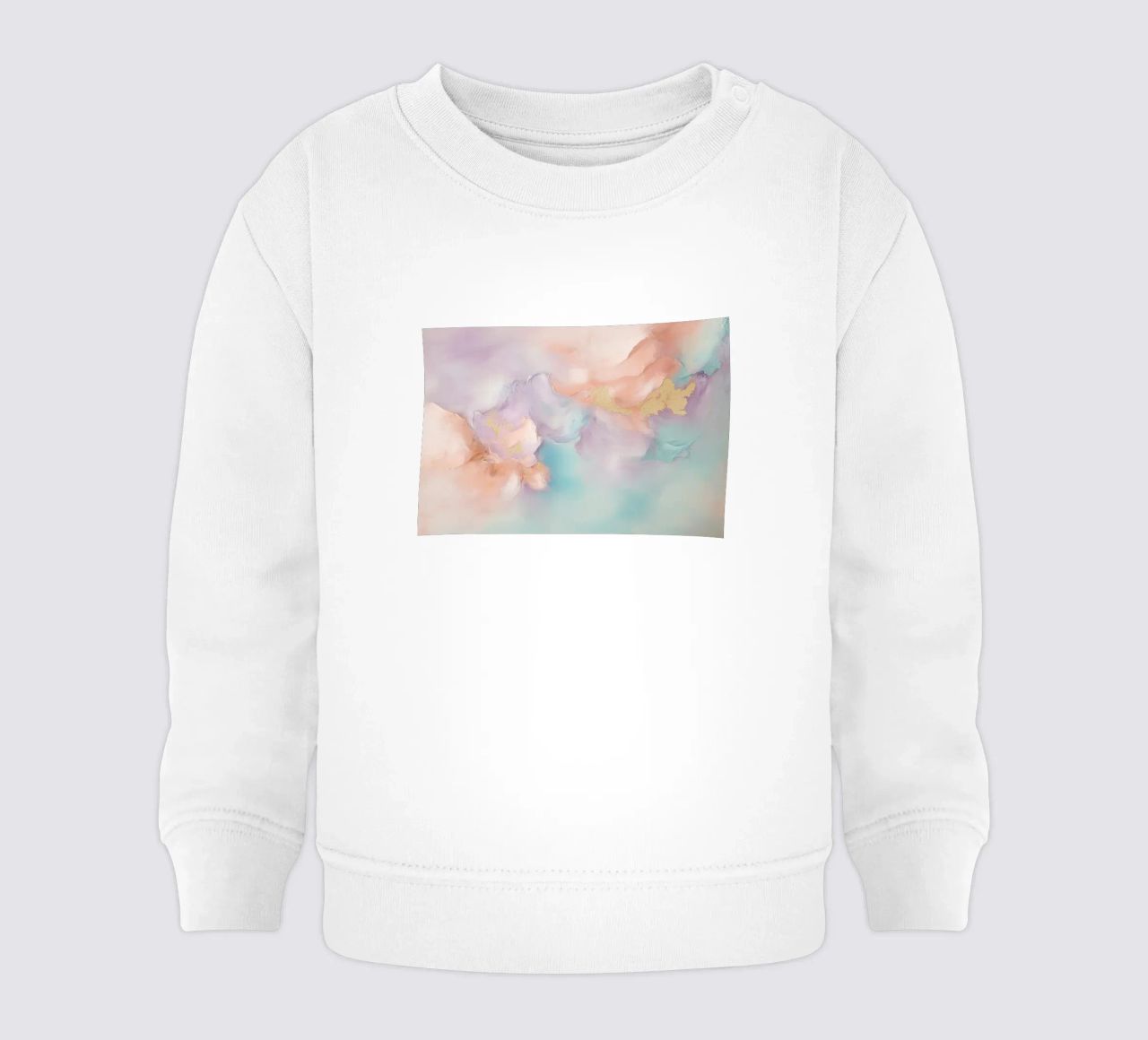 Pintura abstracta suave sudadera de bebé de Carinaprint