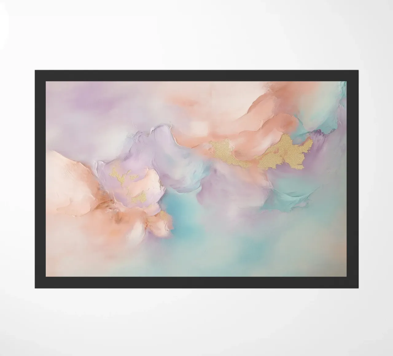 Peinture abstraite douce paillasson de Carinaprint
