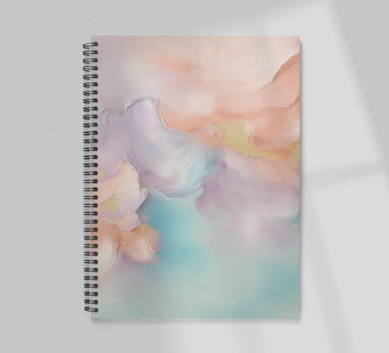Soft abstract painting spiral notebook by Carinaprint