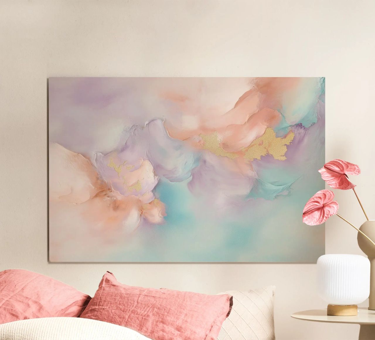 Pintura abstracta suave poster de Carinaprint