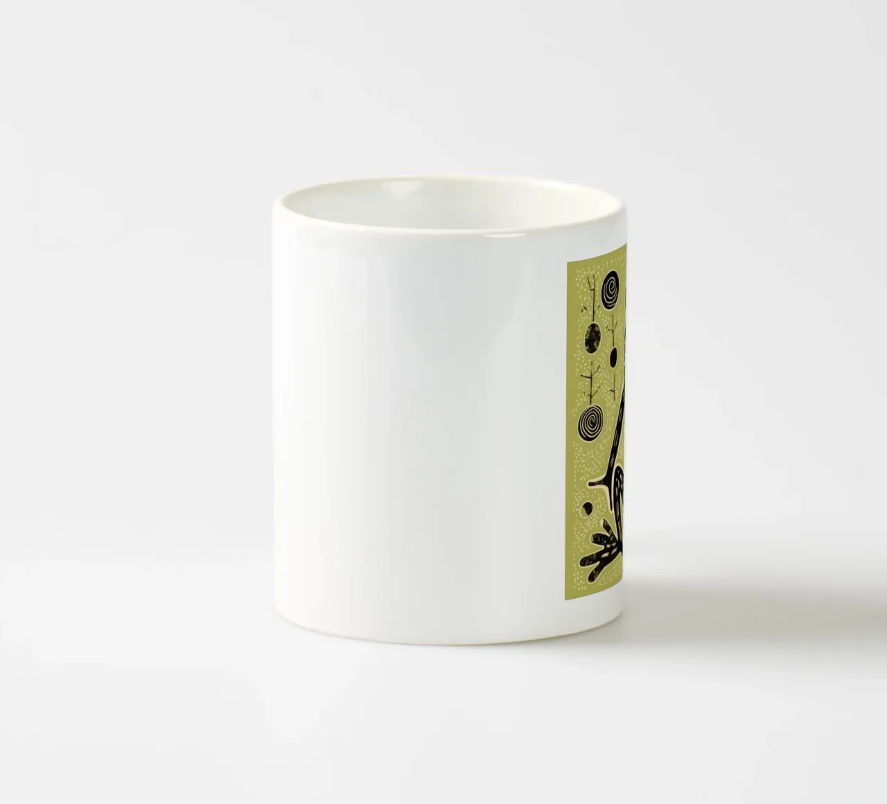 Rana verde 3 tazza in ceramica da Minimal Animal Art
