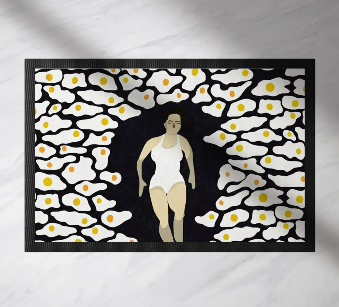 Surrounded doormat by Amalia Restrepo