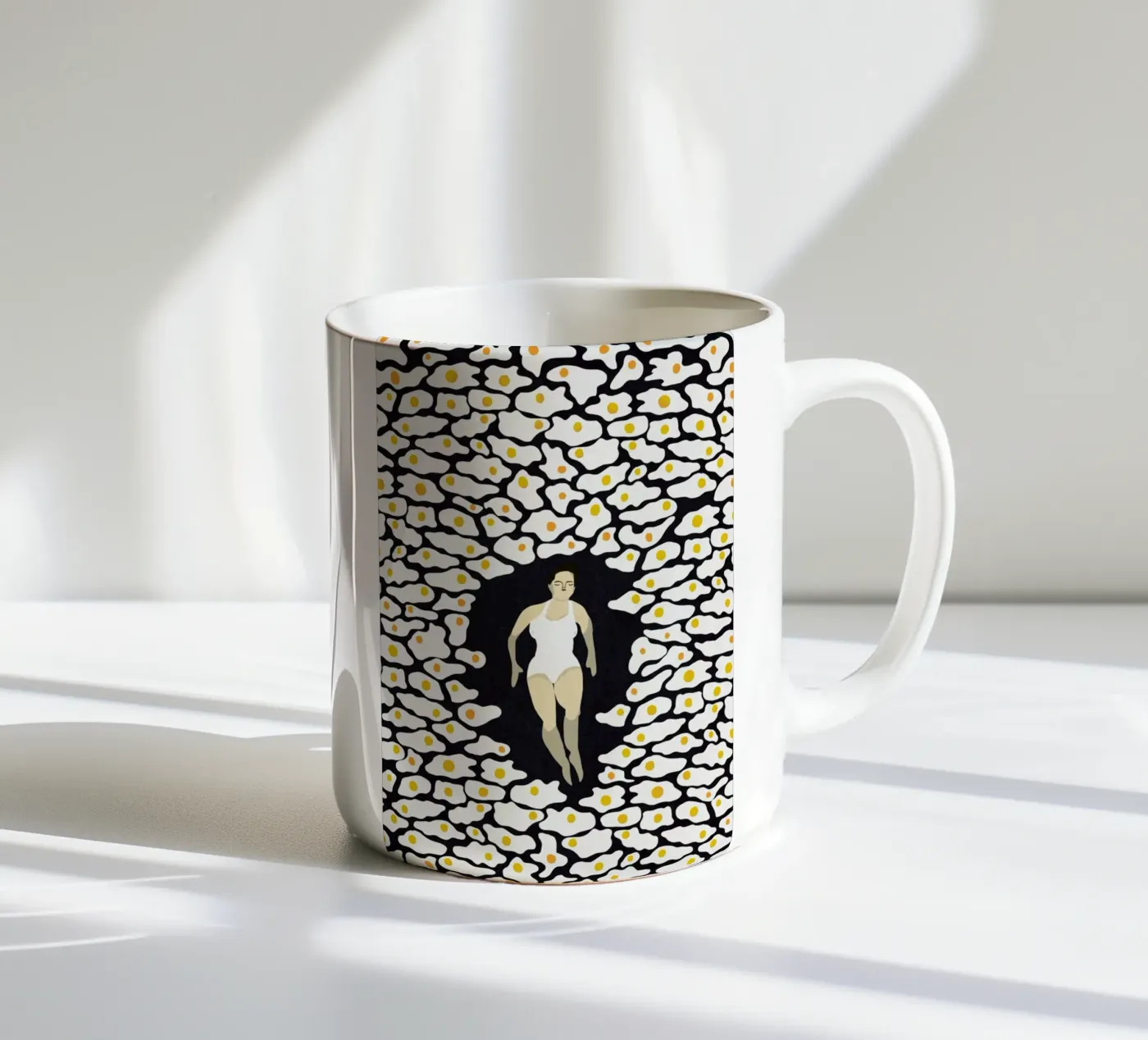 Surrounded ceramic mug by Amalia Restrepo