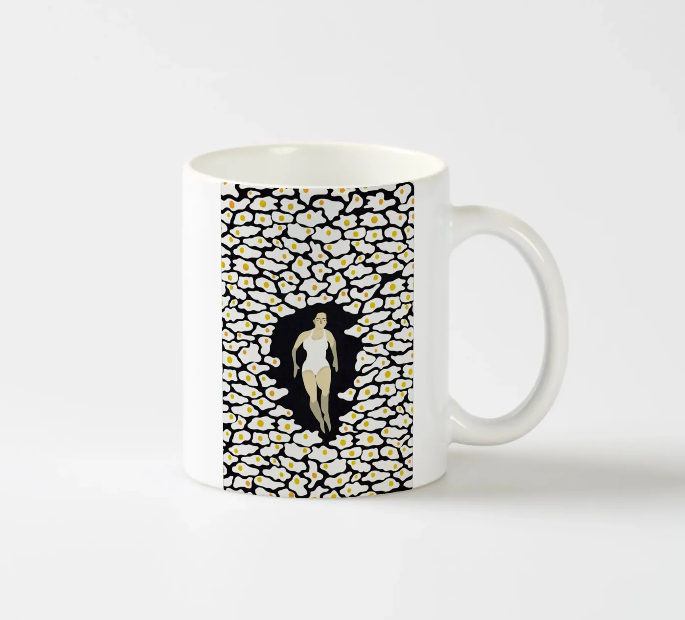 Surrounded ceramic mug by Amalia Restrepo
