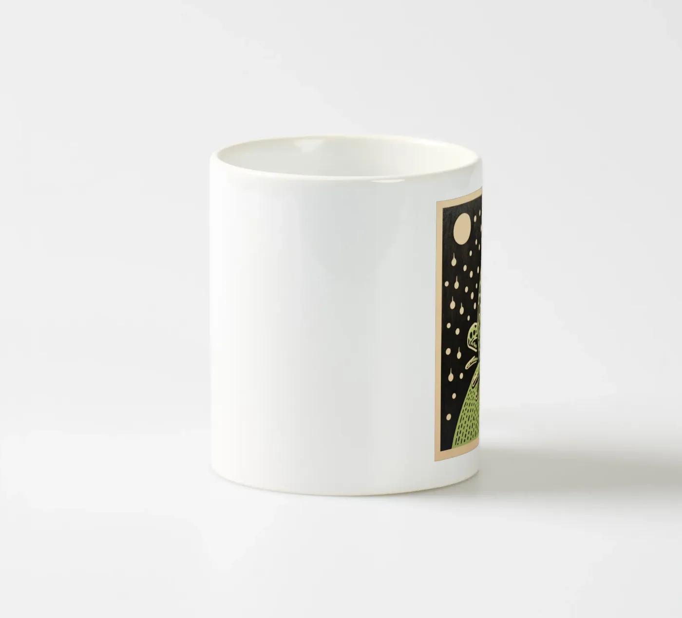 Rana verde tazza in ceramica da Minimal Animal Art