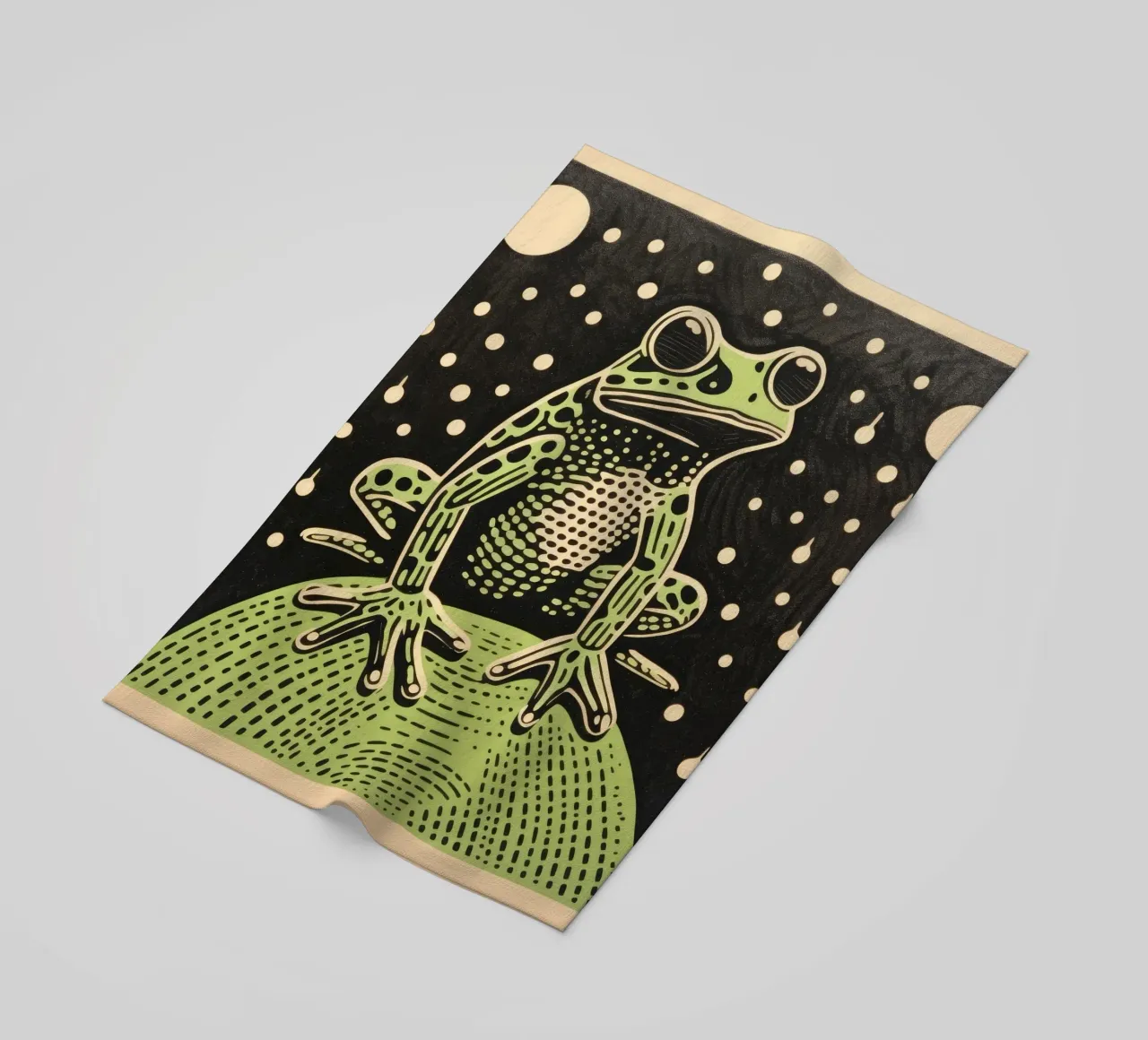 Rana verde 4 telo mare da Minimal Animal Art