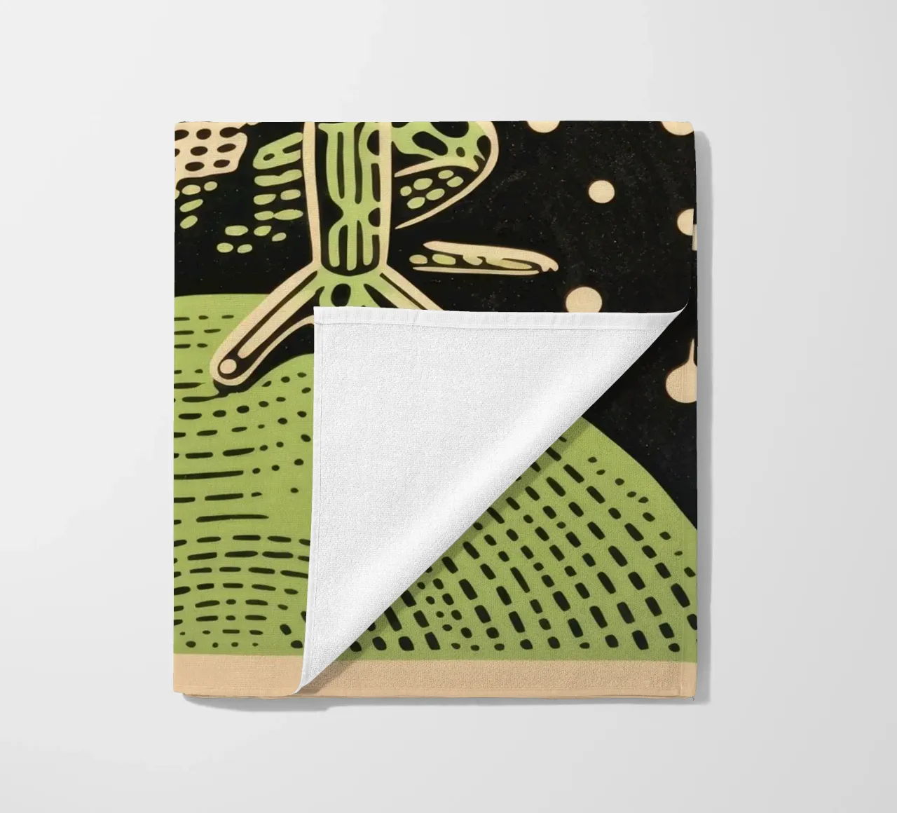 Rana verde 4 telo mare da Minimal Animal Art