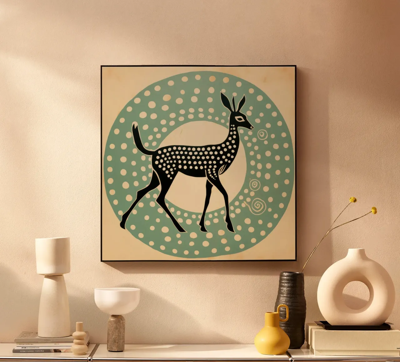 Gazzella verde plexiglass da Minimal Animal Art