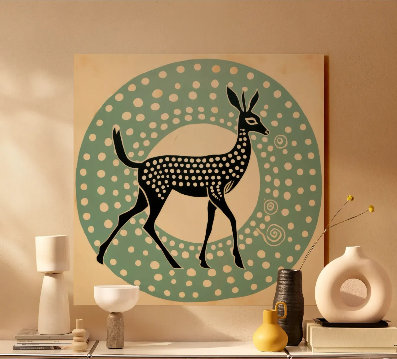 Gazzella verde plexiglass da Minimal Animal Art