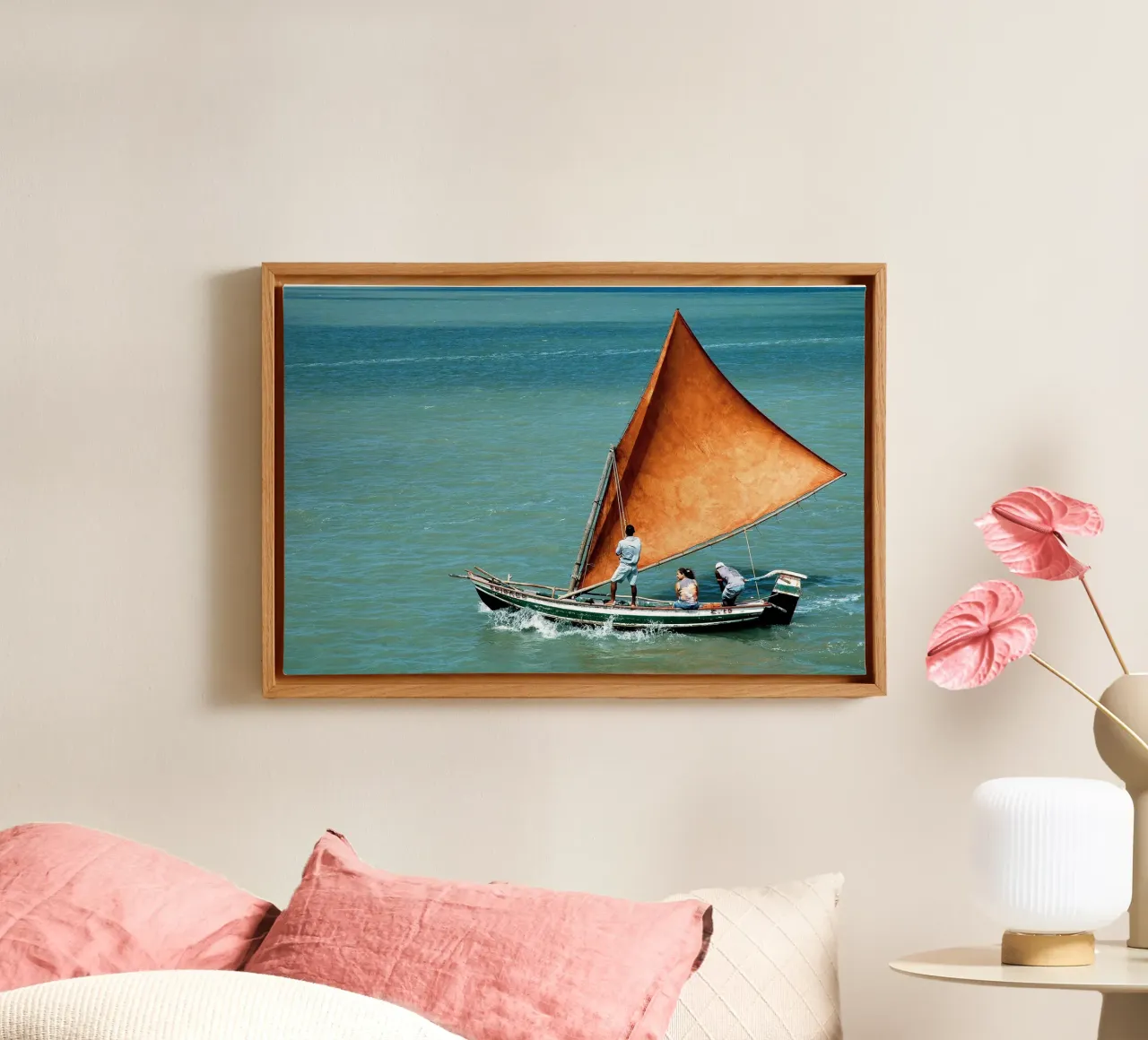 Sailboat no. 1 tela con Cornice a cassetta da adrianooliveiraphoto