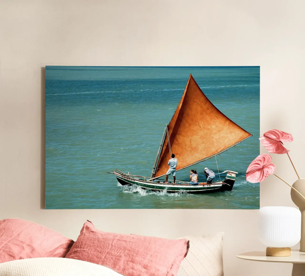 Sailboat no. 1 tela con Cornice a cassetta da adrianooliveiraphoto