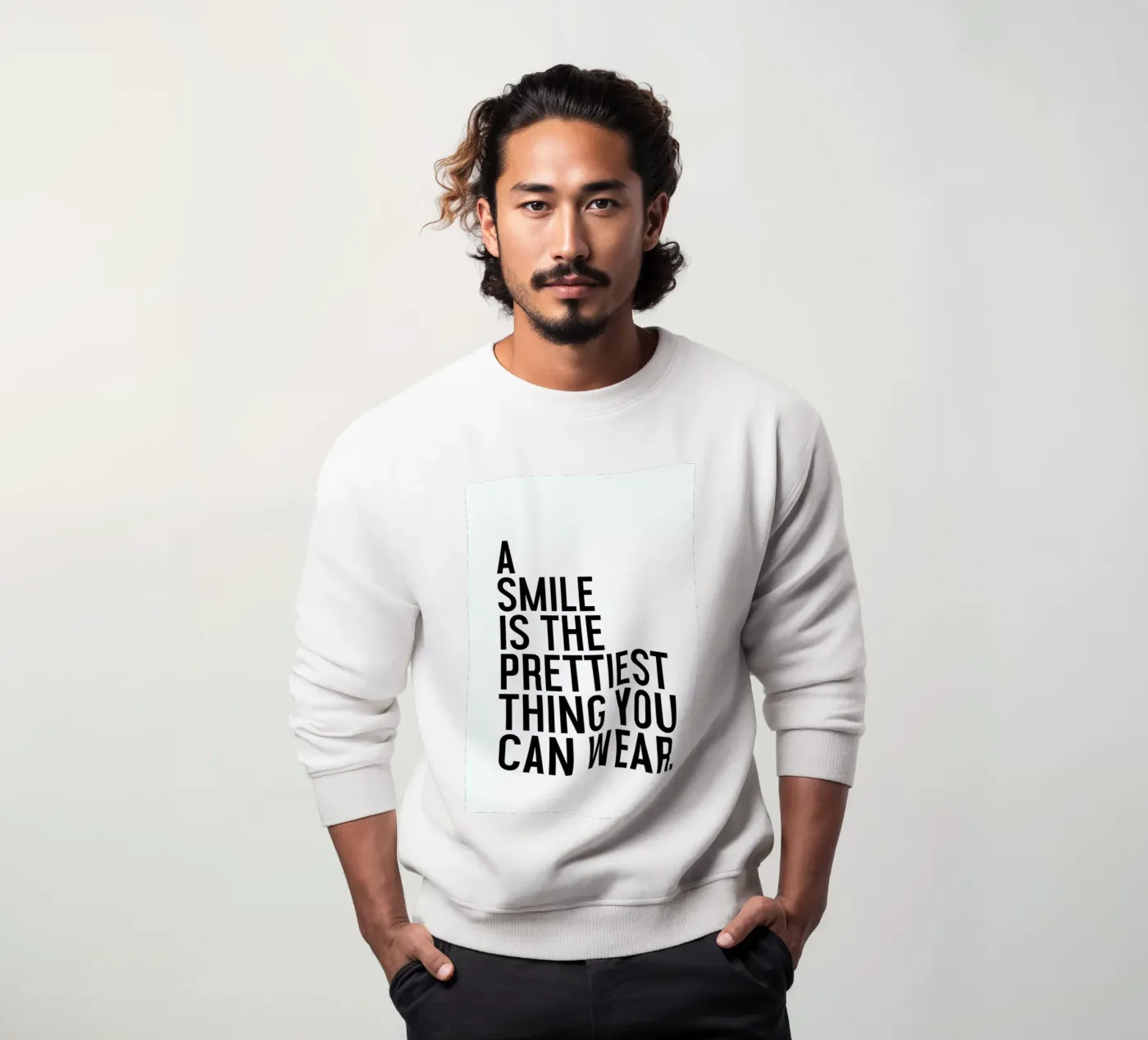 A Smile Is The Prettiest Sweatshirt von Honeymoon Hotel