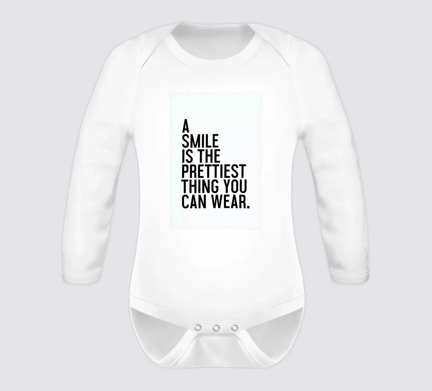 A Smile Is The Prettiest body neonato maniche lunghe da Honeymoon Hotel