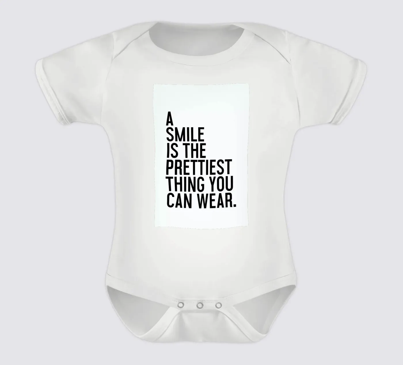 A Smile Is The Prettiest Kurzarm Babybody von Honeymoon Hotel