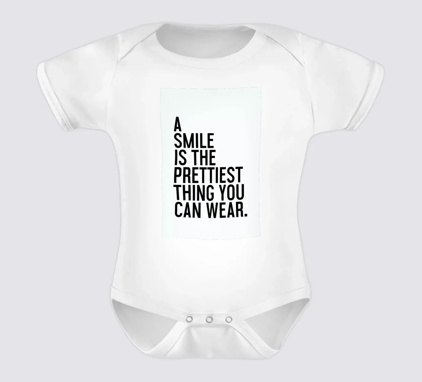 A Smile Is The Prettiest body neonato maniche corte da Honeymoon Hotel