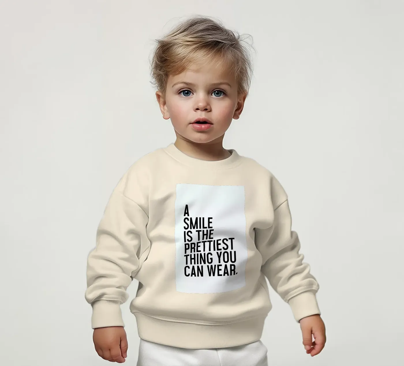 A Smile Is The Prettiest Baby Sweatshirt von Honeymoon Hotel