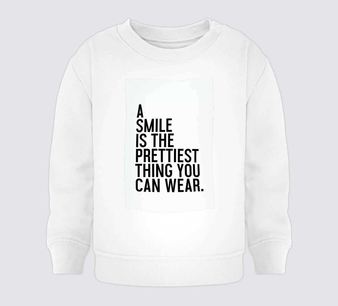 A Smile Is The Prettiest felpa neonato da Honeymoon Hotel