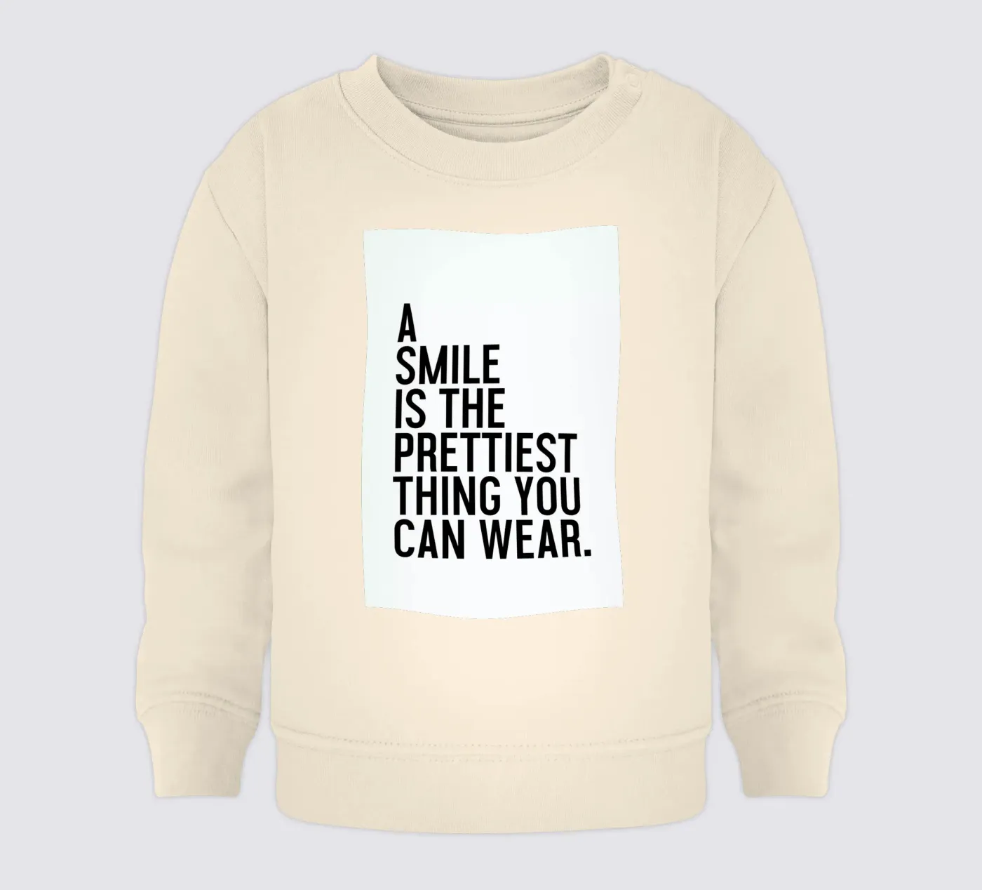 A Smile Is The Prettiest Baby Sweatshirt von Honeymoon Hotel