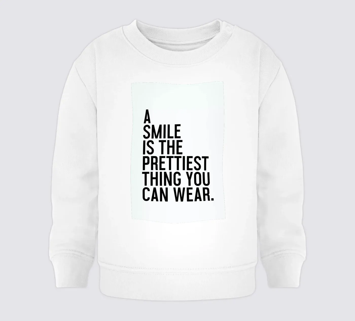 A Smile Is The Prettiest felpa neonato da Honeymoon Hotel